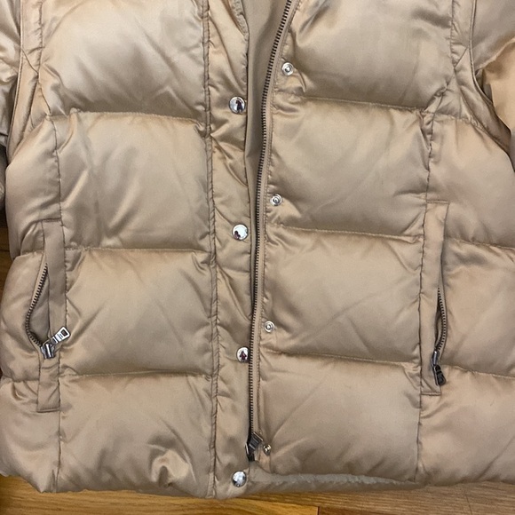 Andrew Marc Gold Hooded Jacket With Detachable Sleeves Size M - Picture 2 of 9